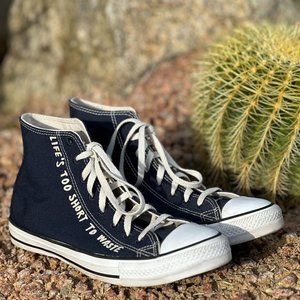 CONVERSE LIFES TOO SHORT TO WASTE HIGH TOP SKU 166372C